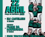 Elvas: As famosas torres humanas da Catalunha chegam a Portugal no âmbito da celebração do Dia de Sant Jordi organizada pela Delegação do Governo da Catalunha em Portugal.