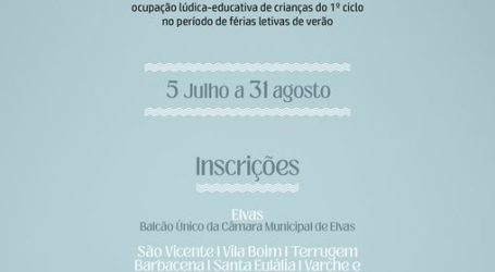 Elvas: Os alunos do 1º Ciclo do Ensino Básico podem inscrever-se, a partir de hoje, na iniciativa Férias Ativas