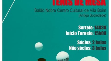Vila Boim: 3º Torneio de Ténis de Mesa