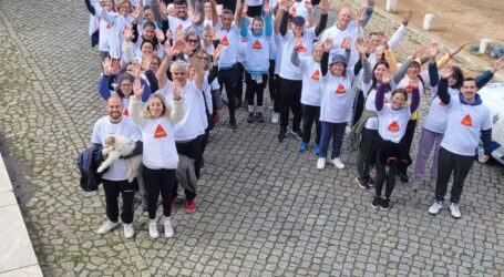 Caminhada pela Paz realizada em Elvas neste domingo, 25 de fevereiro.
