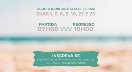 Câmara Municipal de Elvas organiza as habituais viagens à praia, para os residentes no concelho