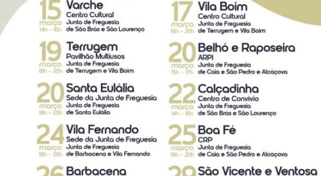 As freguesias do concelho vão acolher diversas sessões no âmbito do Fórum Comunitário do Radar Social de Elvas, que iniciam já este sábado, em Varche.