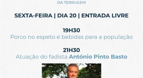 A Câmara Municipal de Elvas vai realizar um espetáculo com o fadista António Pinto Basto, na próxima sexta-feira, dia 20, no Páteo Alentejano na Terrugem