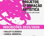 Inscrições abertas para o Ano Letivo 2025/2026 dos Projetos de Formação Artística do Município de Campo Maior