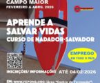 Campo Maior:  Curso de Nadador Salvador no Complexo de Piscinas Cobertas da Fonte Nova
