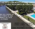 CORAL POLIFÓNICO DE PONTE DE SOR COMEMORA ANIVERSÁRIO COM CONCERTO