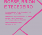 PONTE DE SOR: EXPOSIÇÃO – BOESE, BRION E TECEDEIRO, INAUGURAÇÃO