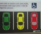 PSP de Portalegre:  Estacionamento de veículos em lugar reservado a pessoa com deficiência condicionadora da sua mobilidade