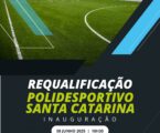 Requalificação do Polidesportivo de Santa Catarina inaugurada no próximo dia 8 de junho