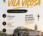 Peregrinação a Vila Viçosa convida comunidade a viver uma noite de fé, oração e comunhão