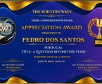 Pedro dos Santos distinguido com Menção Honrosa em concurso internacional de poesia em língua inglesa