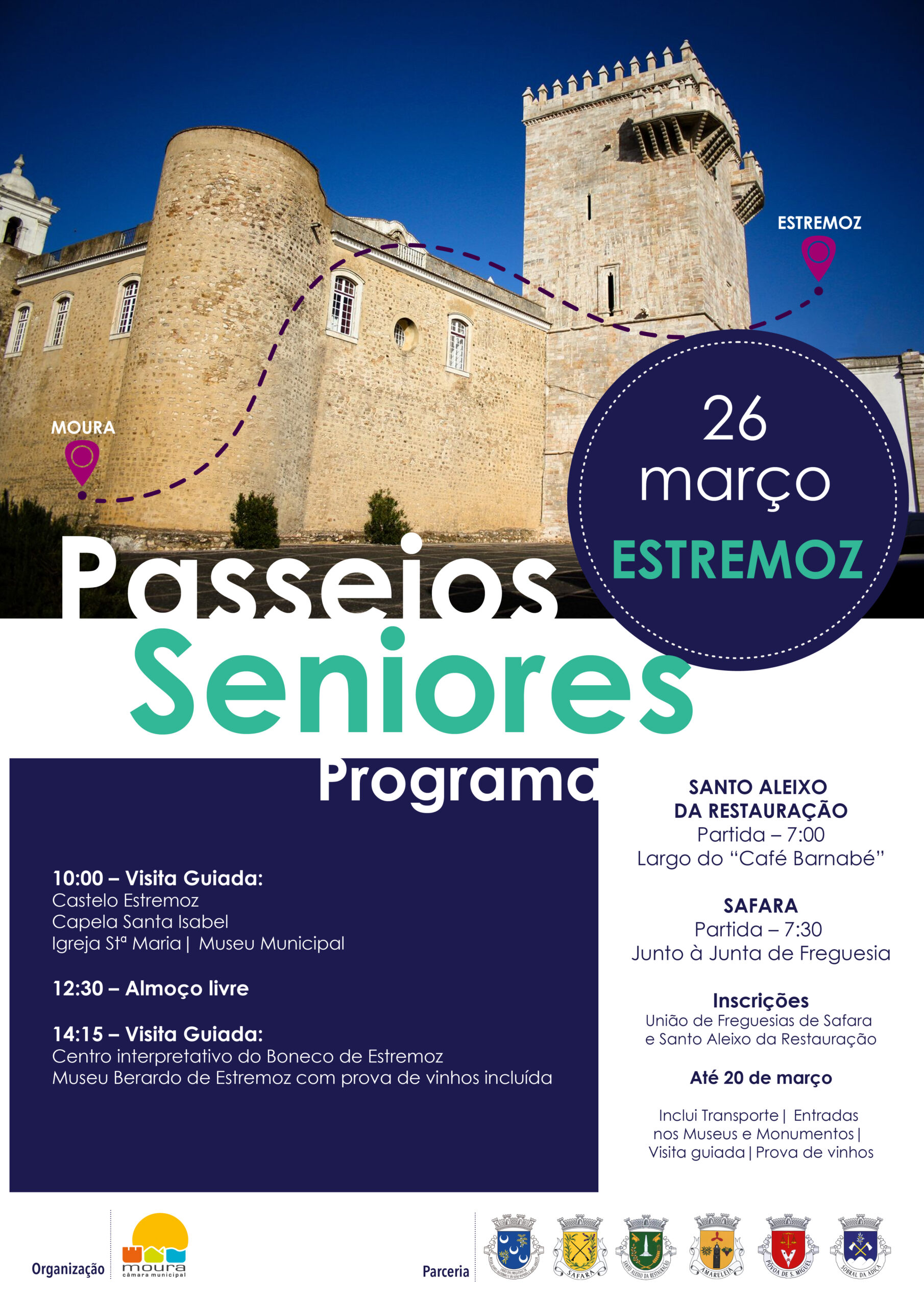 Passeios Culturais Seniores com visitas a Estremoz - Tudobem-Alentejo