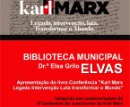 Apresentação de livro “Karl Marx, Legado, Intervenção e Luta.Transformar o Mundo