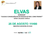Causas e Consequências do Excesso de Peso.  workshop na Biblioteca de Elvas