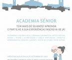 Encontram-se abertas as inscrições para o novo ano letivo da Academia Sénior de Arronches.