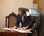 Assinatura do auto de consignação da empreitada do troço Alandroal/Elvas