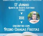 A Quinta de Santo António acolhe esta sexta-feira dia 17, um encontro com o escritor Pedro Chagas Freitas.