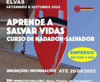 A Câmara Municipal de Elvas informa que se encontram abertas inscrições para o Curso de Nadador Salvador