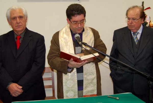 Da esq p/ dir. - Rondão Almeida-Padre Avelino-António Martins