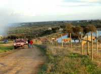 Local onde os bombeiros abasteciam de água