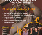 “Noites de Baco” regressa em 2025 com concerto cultural na Cripta Arqueológica no próximo dia 26 de julho
