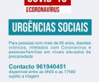 Câmara Municipal de Portalegre cria número de apoio social de emergência COVID-19