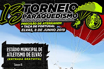 Elvas acolhe atletas nacionais em provas de paraquedismo