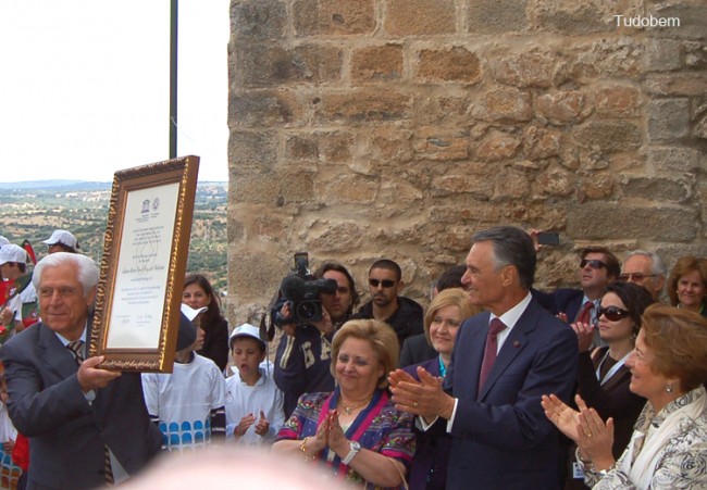Momento em que se assinalou a inscrição de Elvas na lista do Património Mundial UNESCO