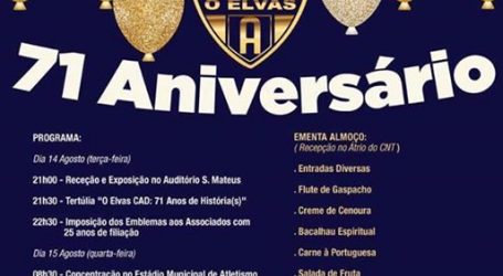 “O Elvas” CAD comemora  71 anos de vida